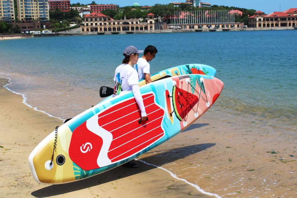 watermelon paddle board