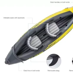 iki kişilik şişme bot