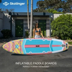 pink stand up paddle board