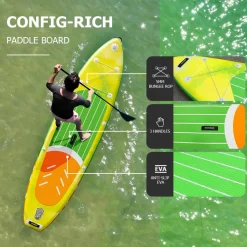 Rapunzel yeşil sarı sörf tahtası