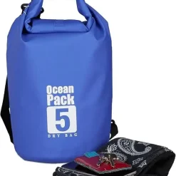5 litre mavi renk su geçirmez çanta çeşidi