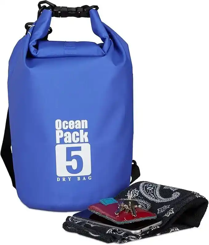 5 litre mavi renk su geçirmez çanta çeşidi