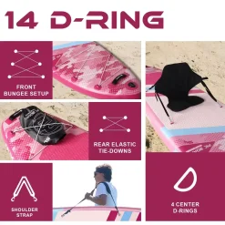 pembe sörf tahtası dengeli
